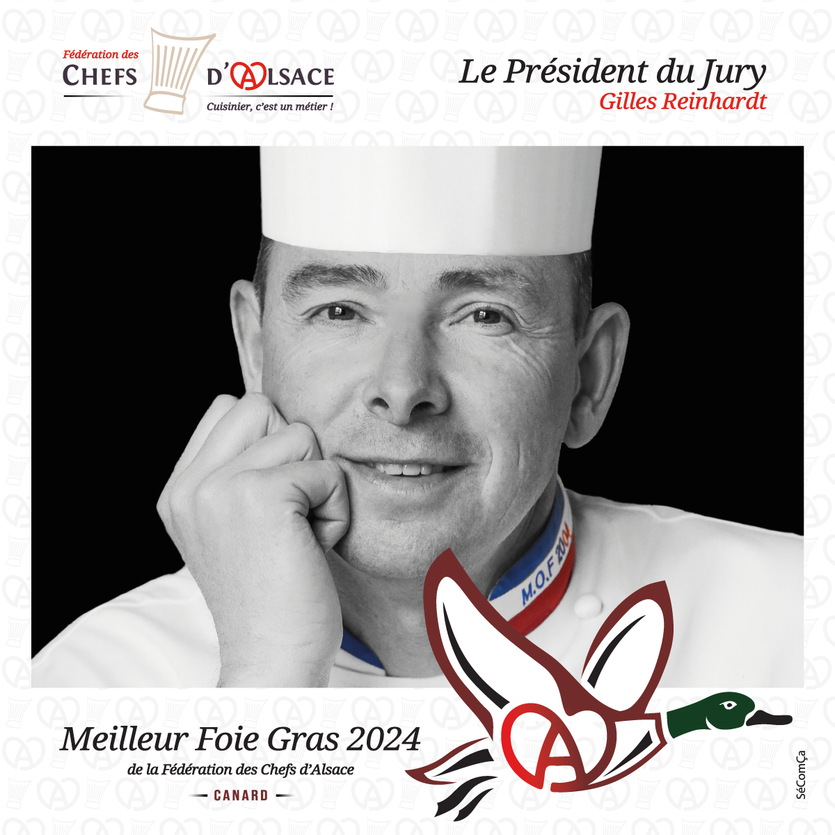 Gilles Reinhardt MOF Président du 15e Concours 2024 du Meilleur Foie Gras d'Alsace